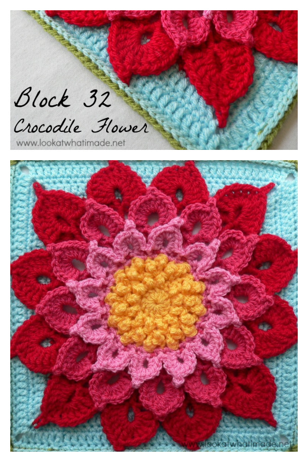 The Crocodile Flower Free Crochet Pattern