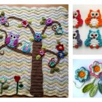 crochet owl blanket pattern m