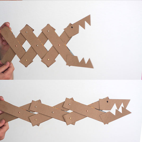 30+ Fun Ways To Repurpose Cardboard For Kids----Monster jaws 