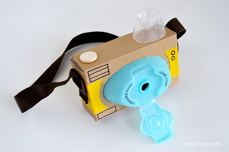 30+ Fun Ways To Repurpose Cardboard For Kids---Cardboard camera 