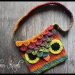 Crocodile Stitch Owl Bag FREE Crochet Pattern