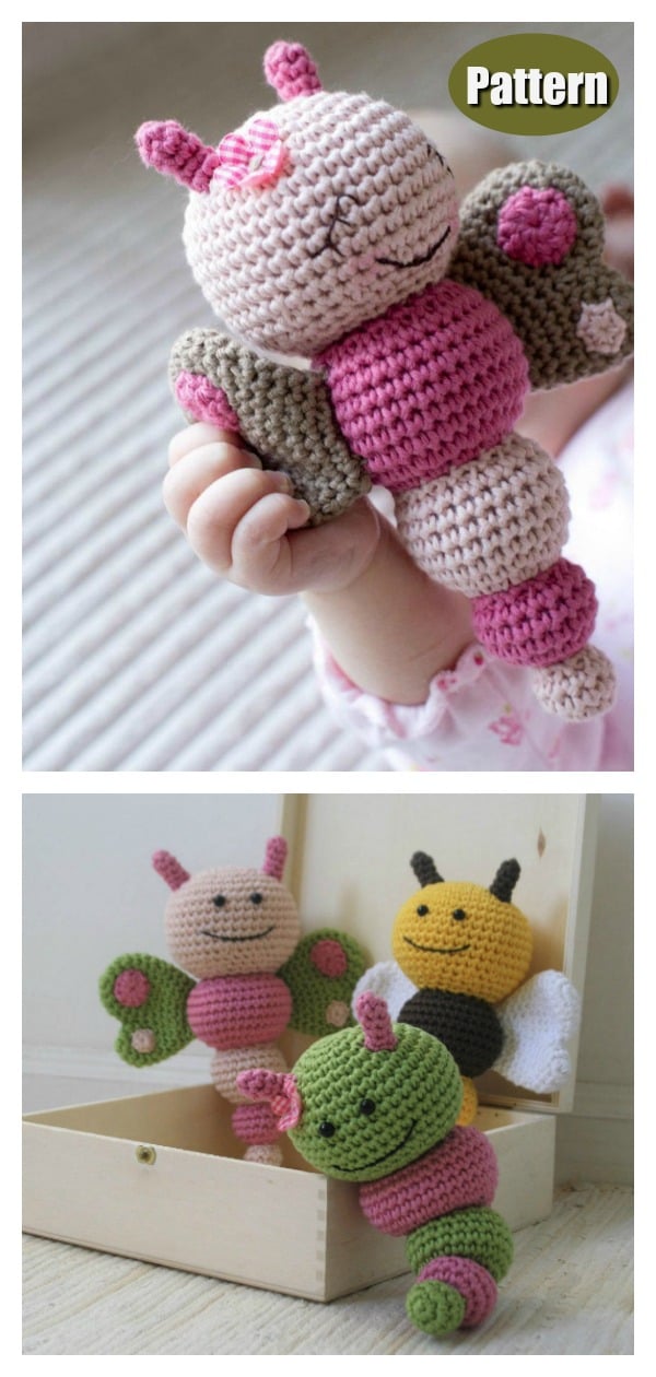 Amigurumi Butterfly Crochet Pattern 