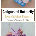 Amigurumi Butterfly Free Crochet Pattern