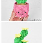 Amigurumi Flowering Cactus Free Crochet Patterns