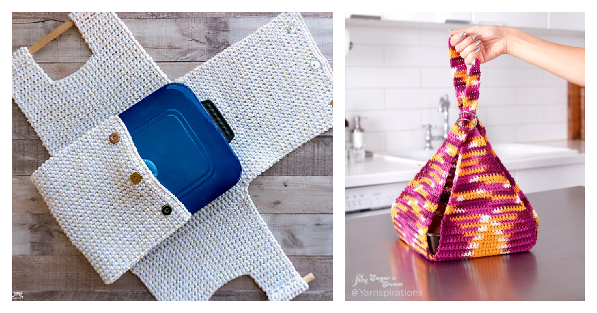 Free #Crochet Pattern: The Chic Casserole and Cake Carrier!