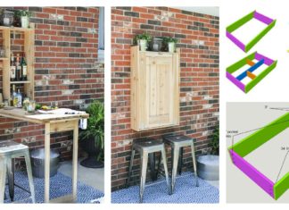 DIY Cool Fold-Down Outdoor Murphy Bar - Very Creative Idea