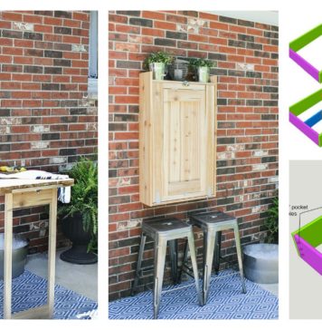 DIY Cool Fold-Down Outdoor Murphy Bar - Very Creative Idea
