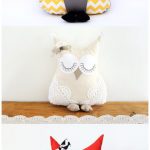 DIY Cozy and cute modern owl pillows