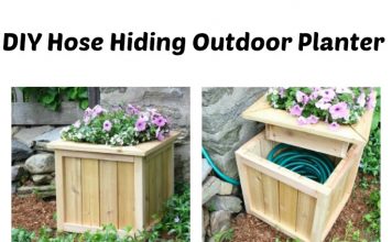 DIY Hose Hiding Outdoor Planter