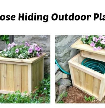 DIY Hose Hiding Outdoor Planter