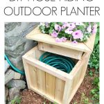 DIY Hose Hiding Outdoor Planter p