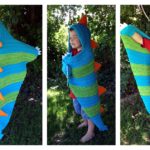 Absolutely Adorable Hooded Dragon Blanket Crochet Pattern