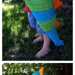 Hooded Dragon Blanket Crochet Pattern