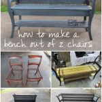 How to Turn 2 Chairs into a Bench