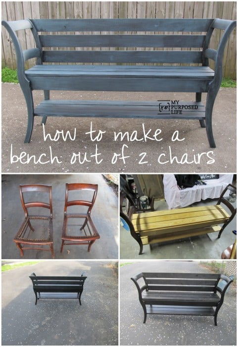 How to Turn 2 Chairs into a Bench