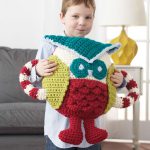 Huggable Owl Pillow Free Crochet Pattern