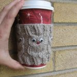 Owl Coffee Cozy FREE Knitting Pattern