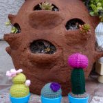 Mini Crocheted Cactus Garden Free Pattern