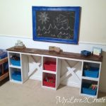 DIY Repurposed Cabinet Doors into Children’s Desk