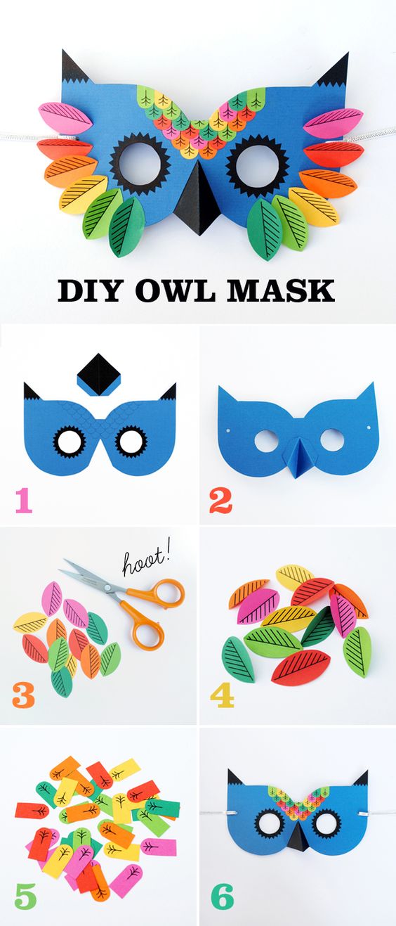 Paper Owl Mask Craft