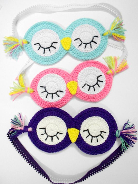 Sleepy Owl sleeping mask FREE Crochet Pattern