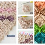 Triangle Shawl Box Stitch Crochet Free Pattern