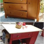 Turn Baby Changing Table into a Mini Kitchen Island