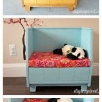 Turn Thrift Store Old Bench into a Kids Reading Nook