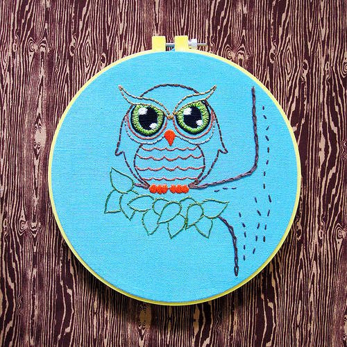 Woodland Owl Embroidery