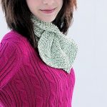 Beginner Keyhole Scarf Free Knitting Pattern