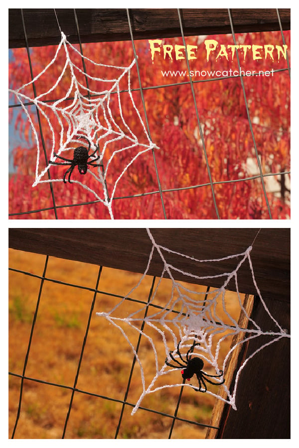 Cobweb and Spider FREE Crochet Pattern 