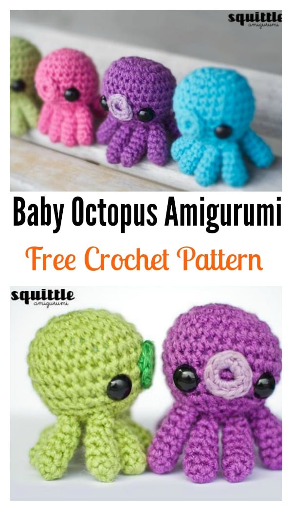 Crochet Baby Octopus Amigurumi FREE Pattern