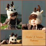 Crochet Deer Moose Hat Pattern