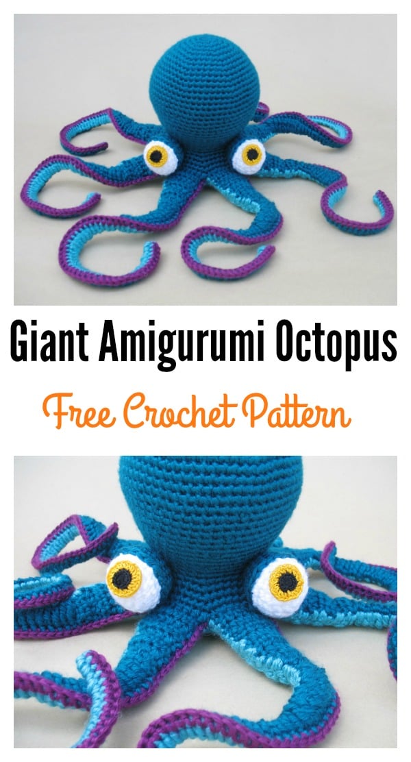 Crochet Giant Amigurumi Octopus Free Pattern