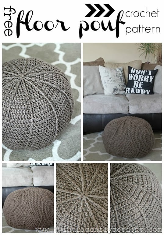 Free Crochet Floor Pouf Pattern