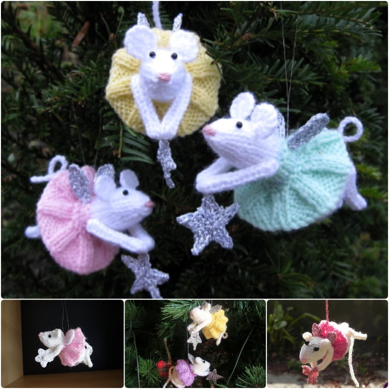 Free Furry Fairies Christmas Ornament Knitting Patterns