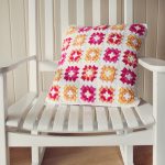 Granny Square Cushion Cover FREE Crochet Pattern