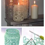 Holey Suns Jar Covers Free Crochet Pattern