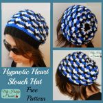 Hypnotic Heart Slouch Hat Free Crochet Pattern