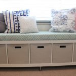 Bookcase to No-Sew Window Bench with Storages – IKEA hack