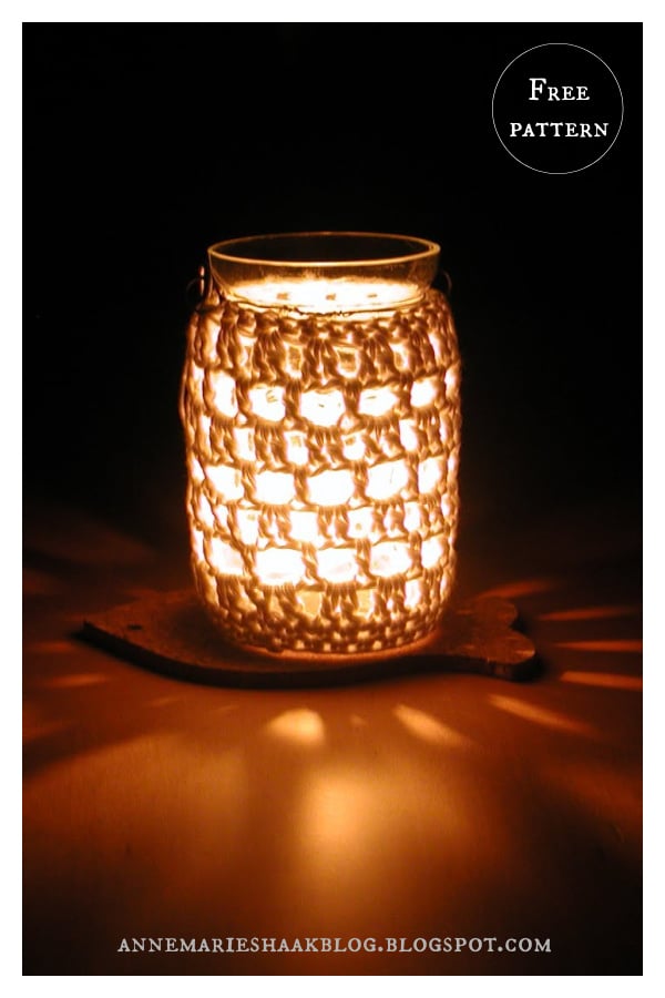 Jar Cover Free Crochet Pattern