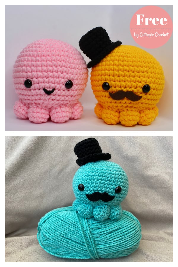 Kawaii Octopus Amigurumi Free Crochet Pattern