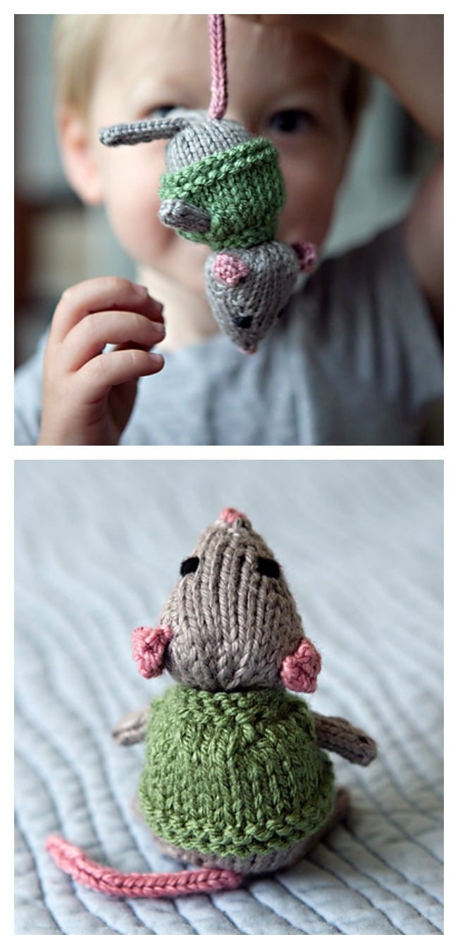 Knitted Mouse Free Pattern