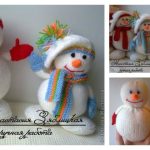 Knitting Snowman with Free Pattern