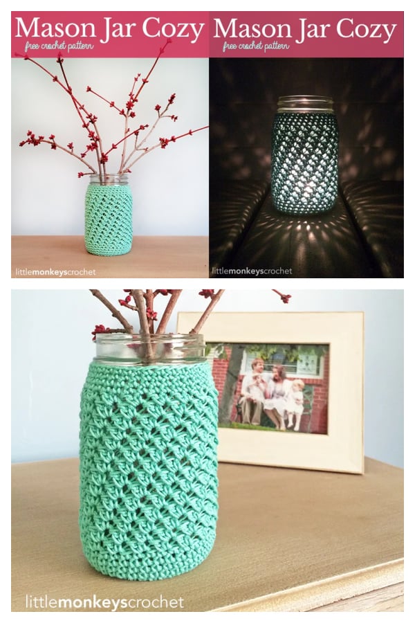 Mason Jar Cover FREE Crochet Pattern