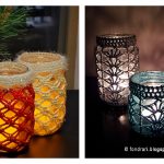 Light Mason Jar Cover Free Crochet Pattern