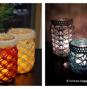 Light Mason Jar Cover Free Crochet Pattern