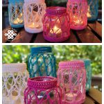 Mason Jar Lantern Free Crochet Pattern