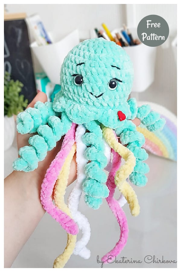Octopus Baby Plush Toy Free Crochet Pattern