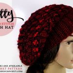 Pretty Cluster Stitch Slouch Hat FREE Crochet Pattern